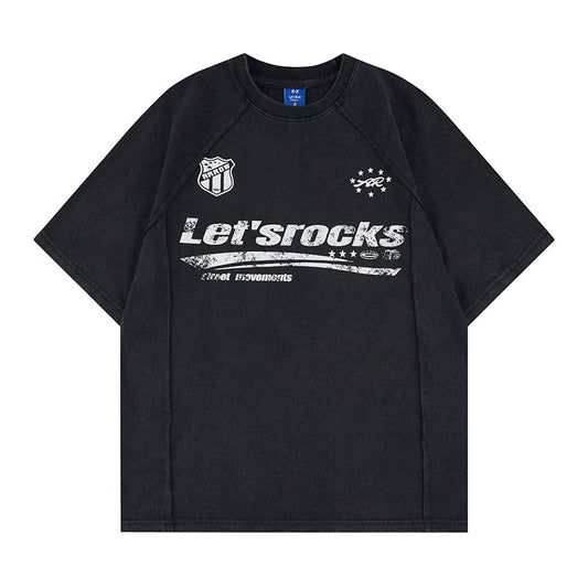 Washed Logo Print Short Sleeve T-Shirt WN25811