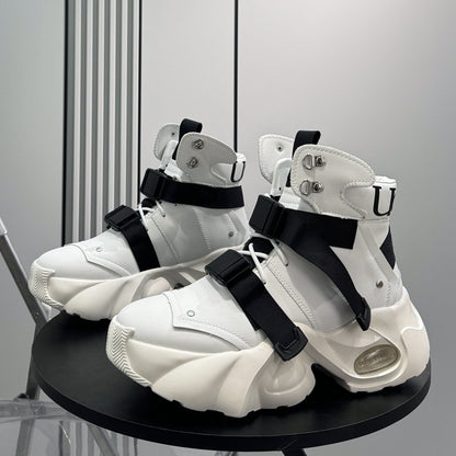 Strap Buckle Air Sole Sneaker Boots WN24706