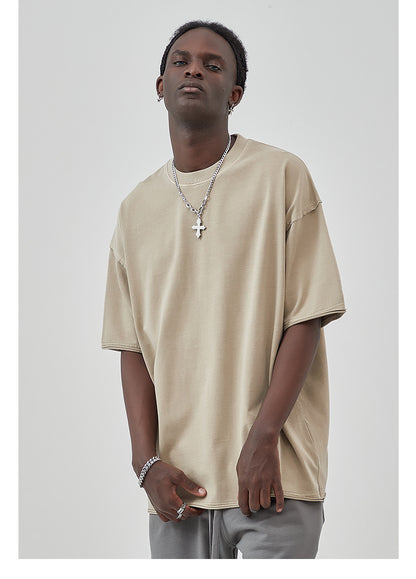 Oversize Washed Short-sleeve T-shirt WN6626