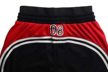 Number Print Side-Stripe Wide Leg Sweatpants WN27939