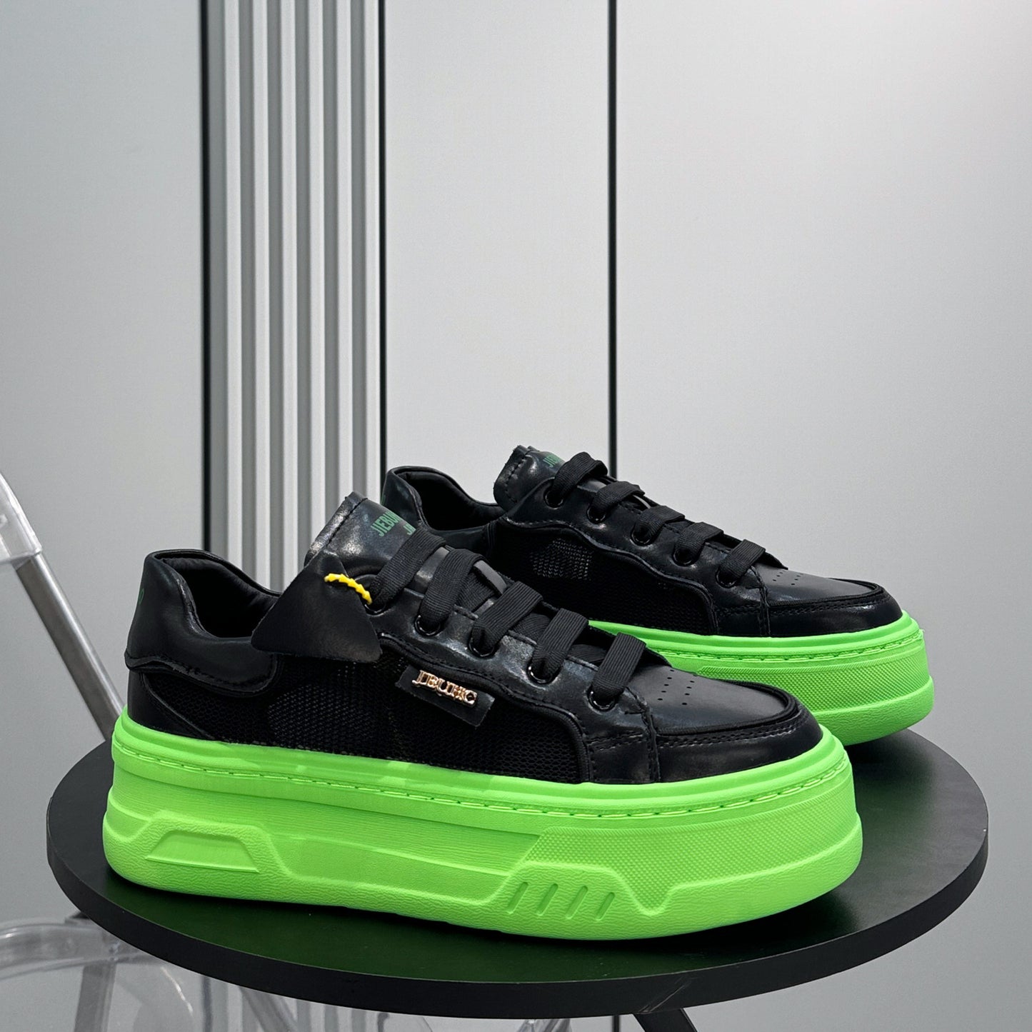 Chunky Platform Mesh Lace-Up Sneakers WN24848