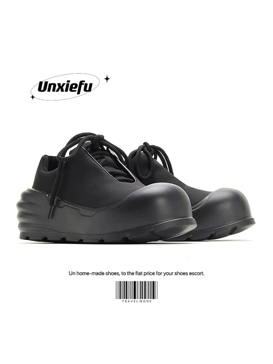 Black Samurai Image Chunky Sole Dad Sneakers WN20789