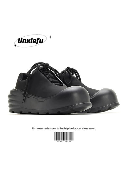 Black Samurai Image Chunky Sole Dad Sneakers WN20789