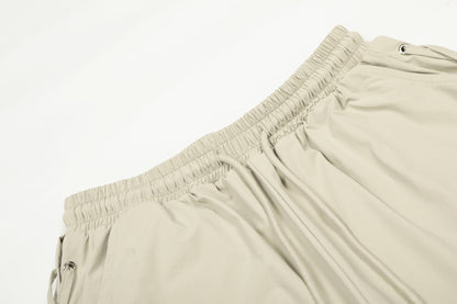 Drawstring Eyelet Wide Leg Pants WN25398
