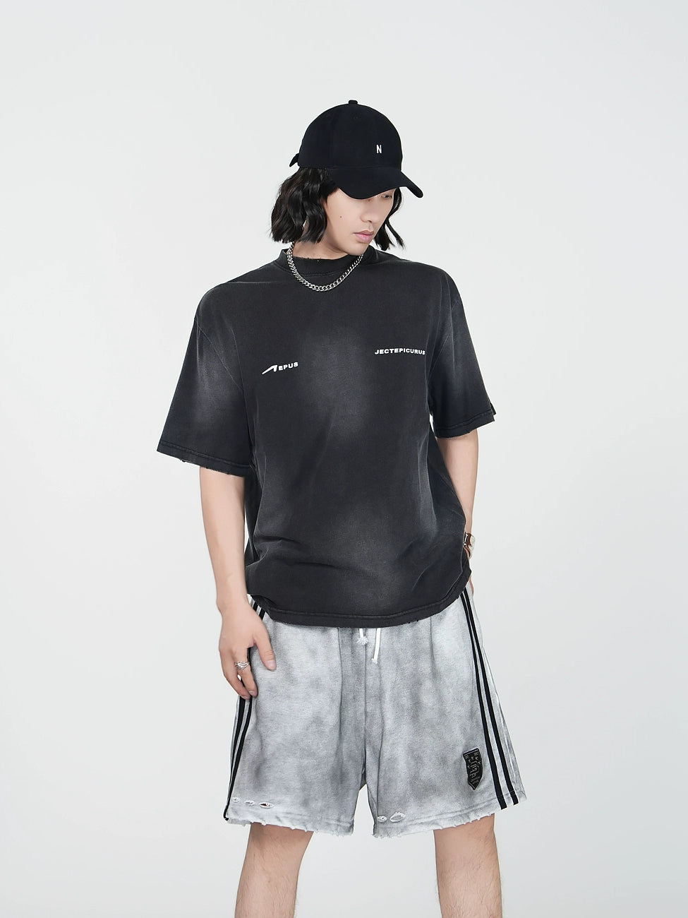 Graphic Letter Design Short Sleeve T-Shirt WN17442