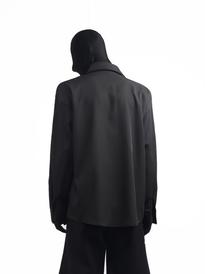 Deconstruction Panel Oversize Long Sleeve Shirt WN23775