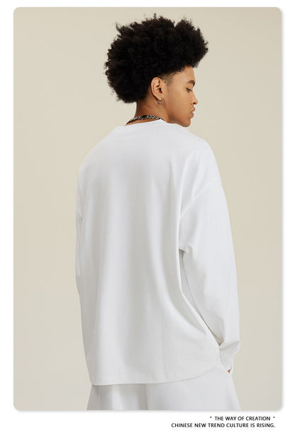 Water Washed Print Long Sleeve T-Shirt WN7882