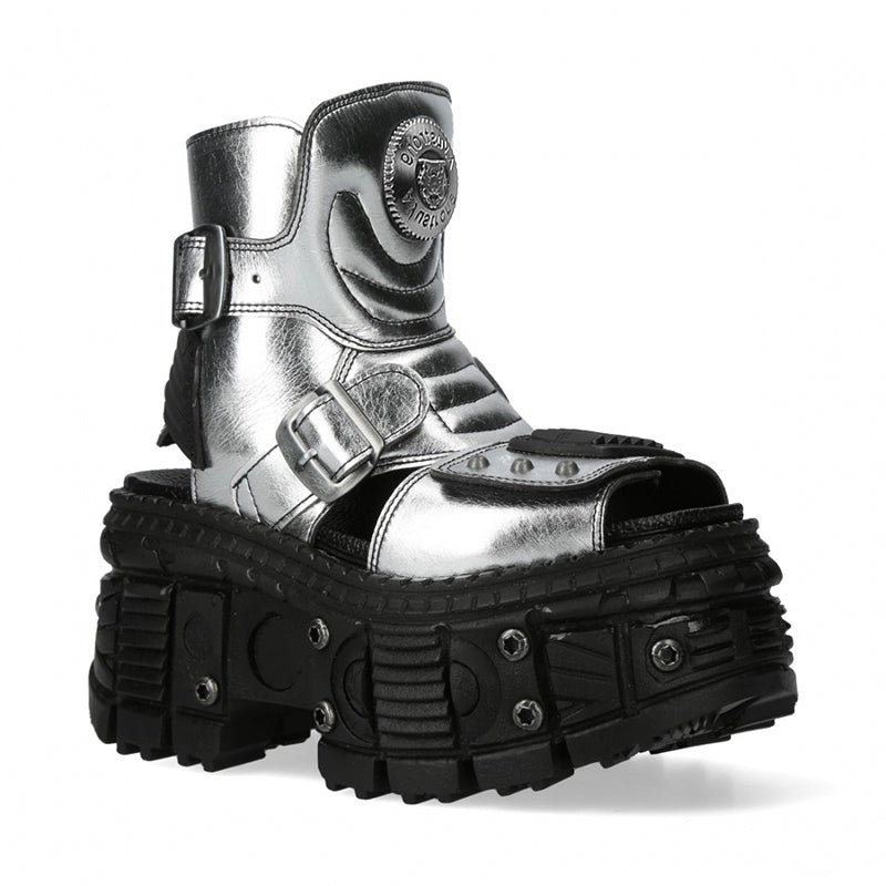 Chunky Sole Metallic Design Boots WN19189