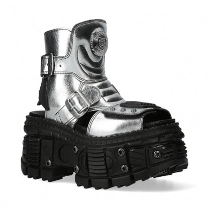 Chunky Sole Metallic Design Boots WN19189