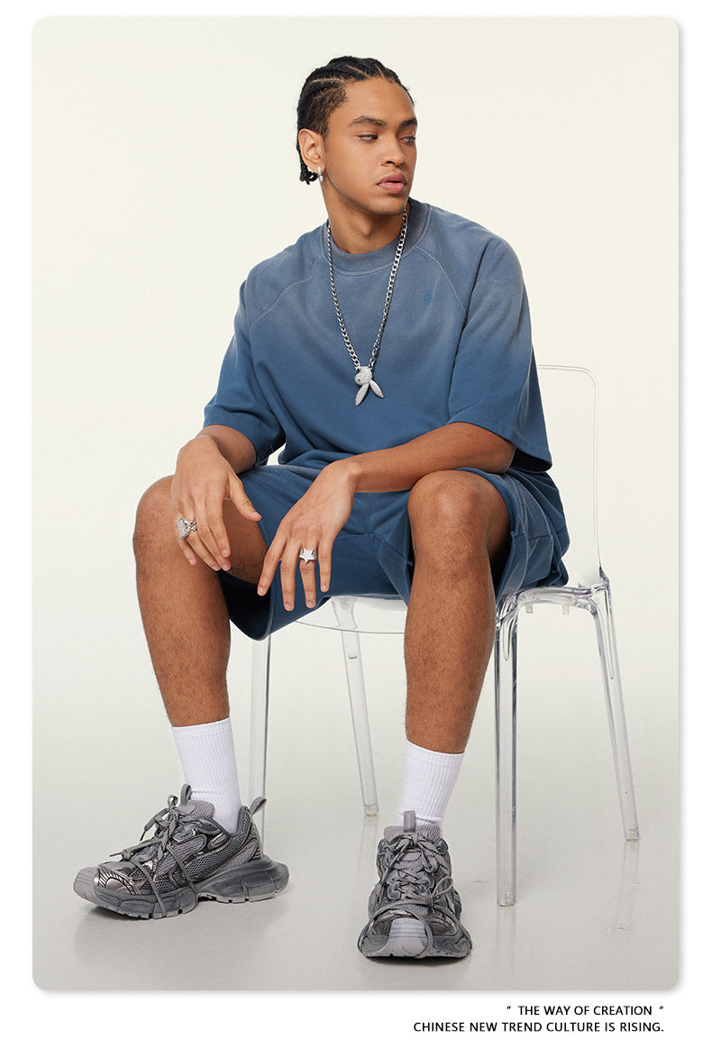 Washed Oversize Raglan-sleeve T-shirt WN6430