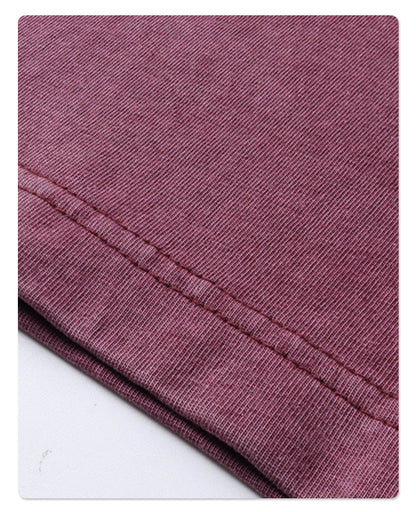 Washed Plain Oversize Short Sleeve T-Shirt WN16261