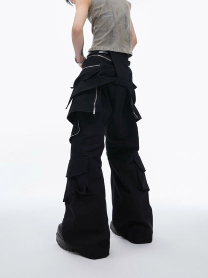 Metal Zipper Design Cargo Pants WN6479