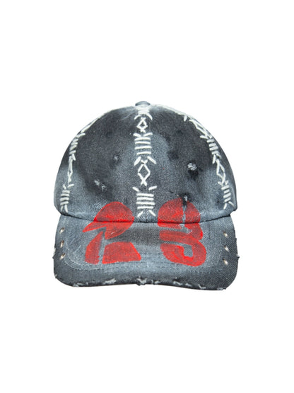 Handmade Thorn Embroidery Graffiti Design Cap WN21081