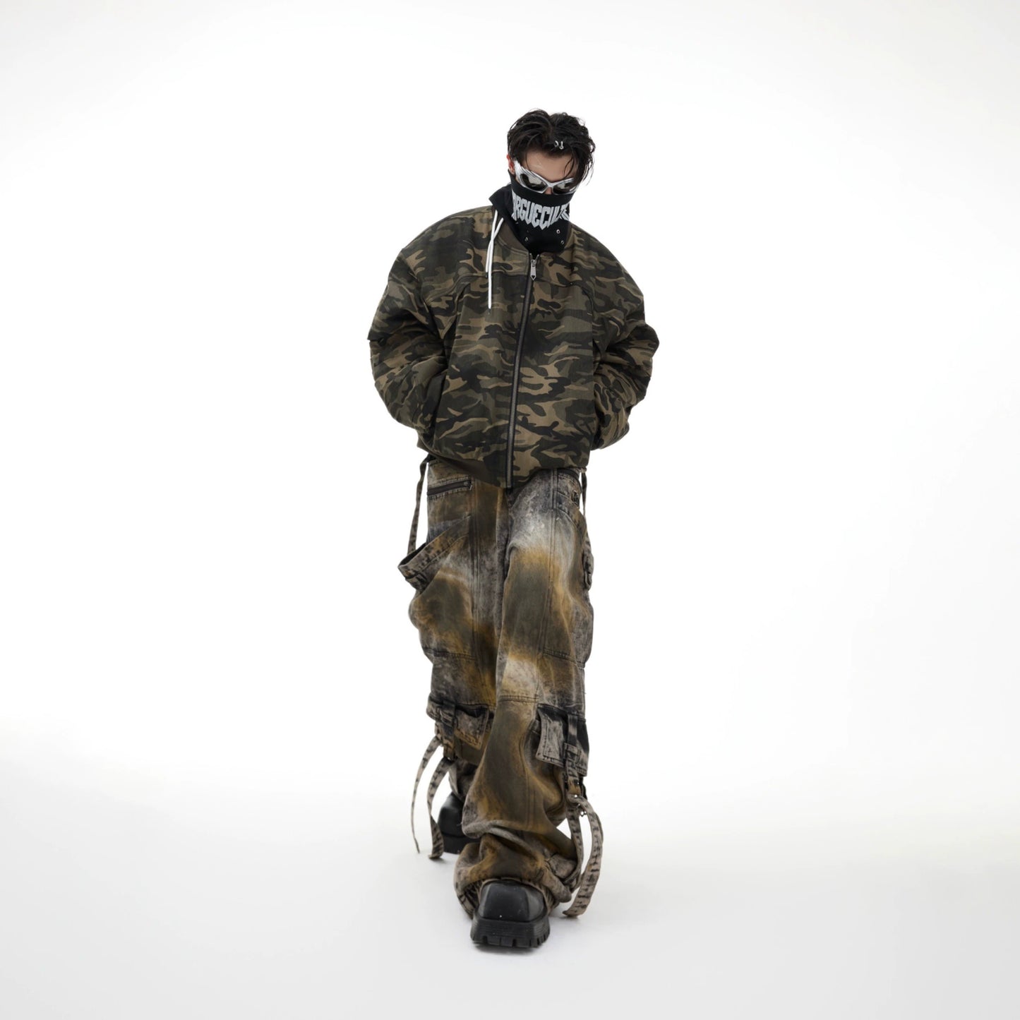 Heavyweight Camouflage Oversize Puffer Jacket WN9876