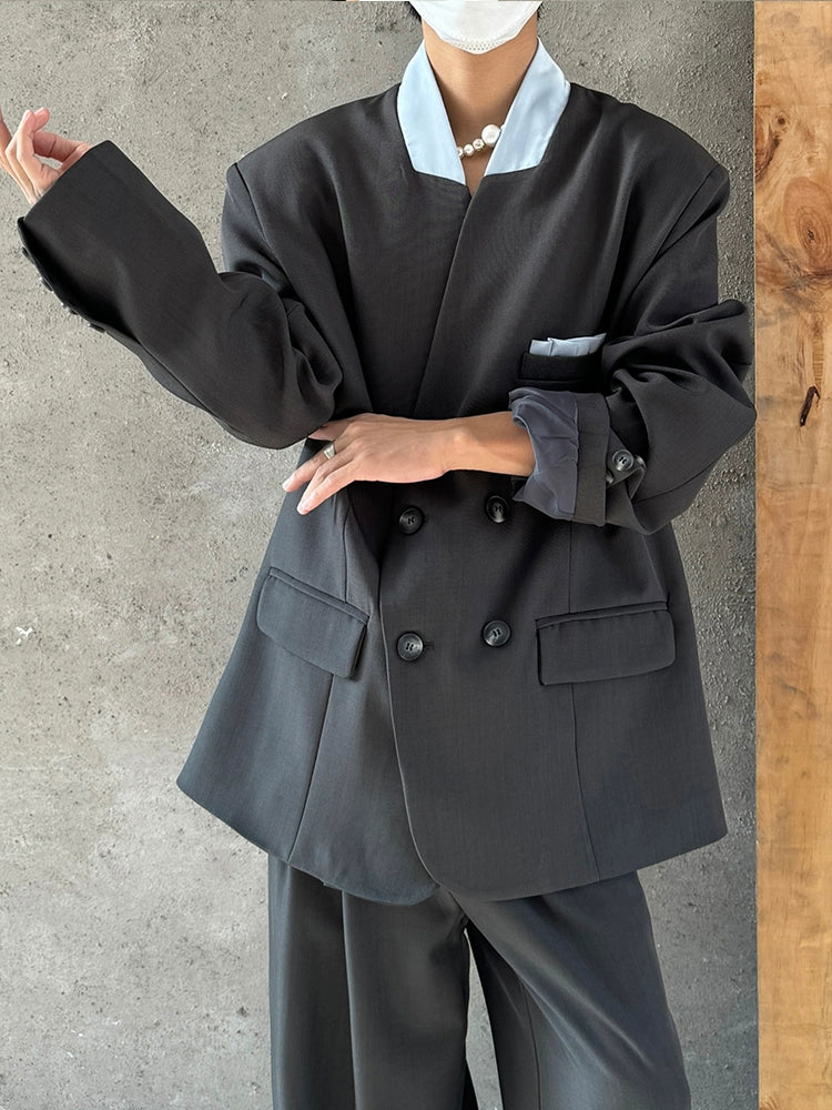 Simple French Tailored Jacket WN19966