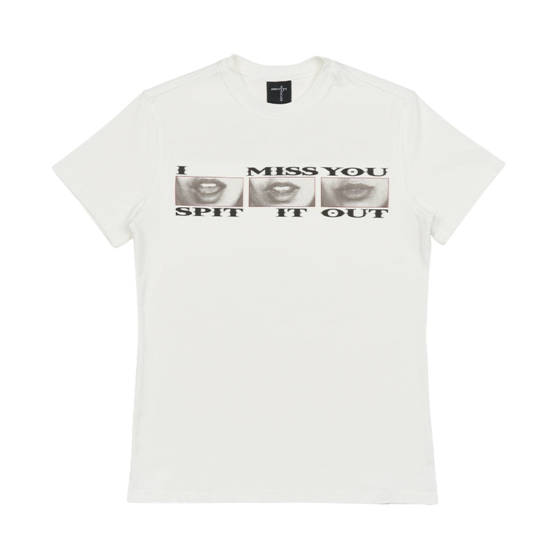 Lips Graphic Print Short Sleeve T-Shirt WN18057