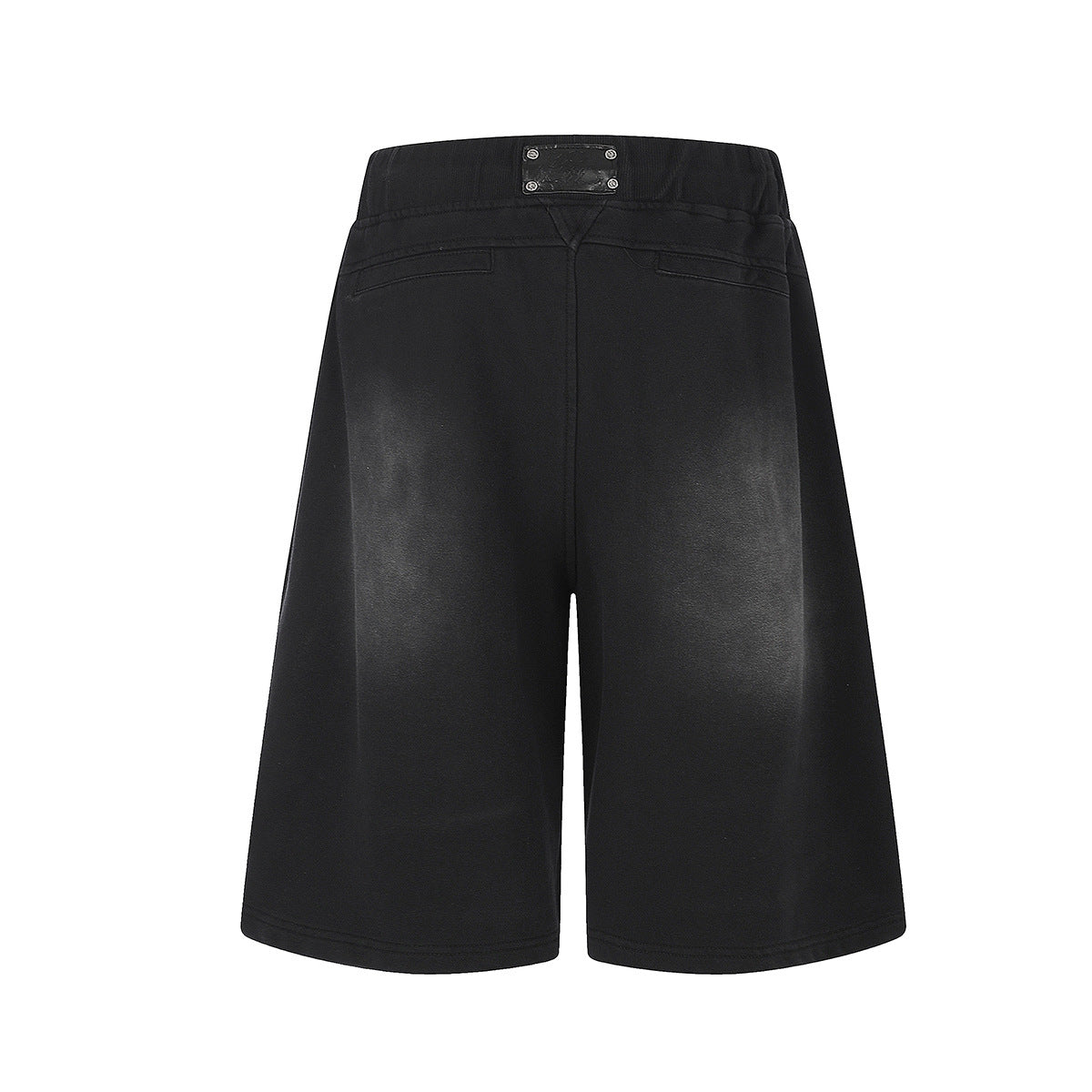 Washed Drawstring Half Sweatpants WN25498