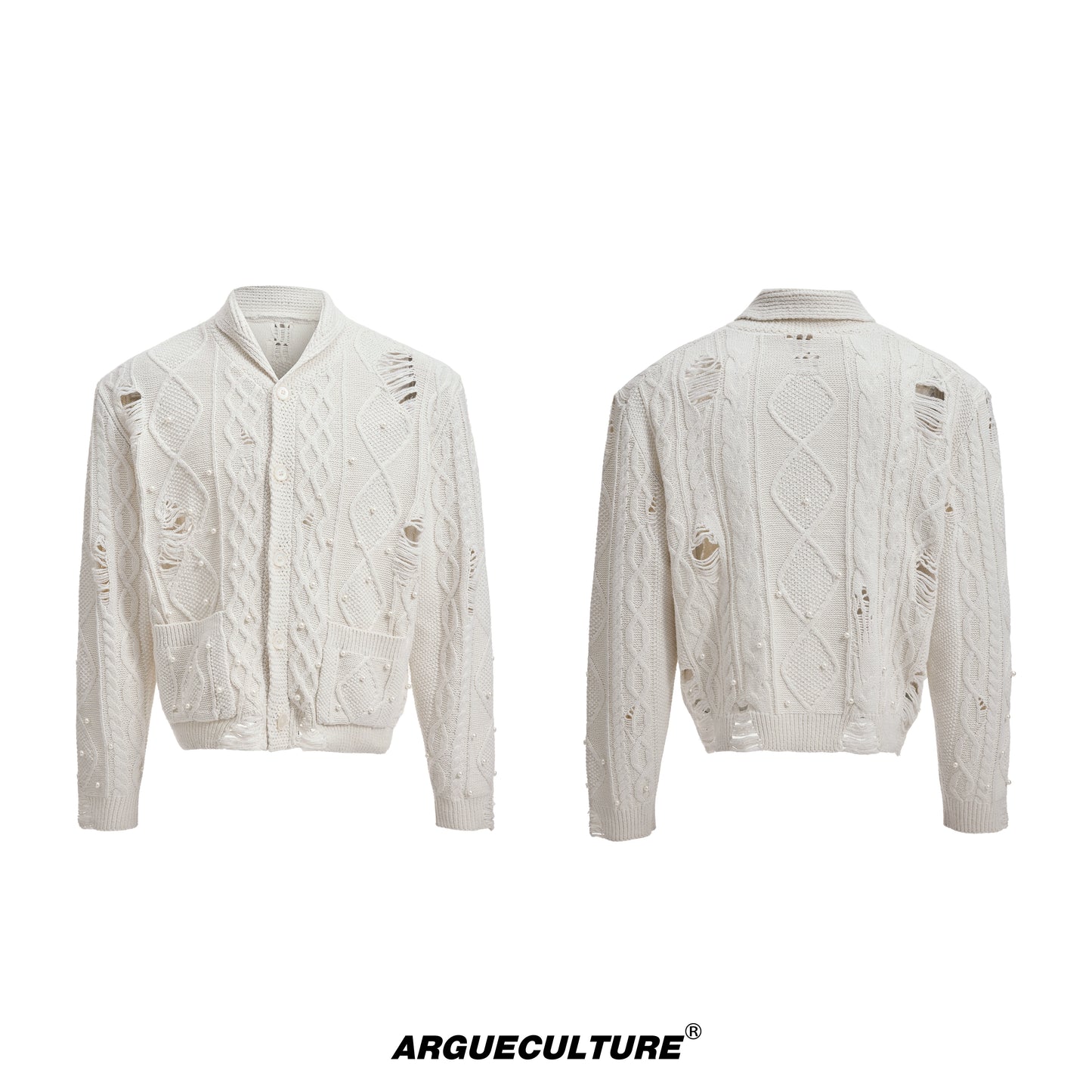 Pearl Hollow Knit Cardigan WN20676