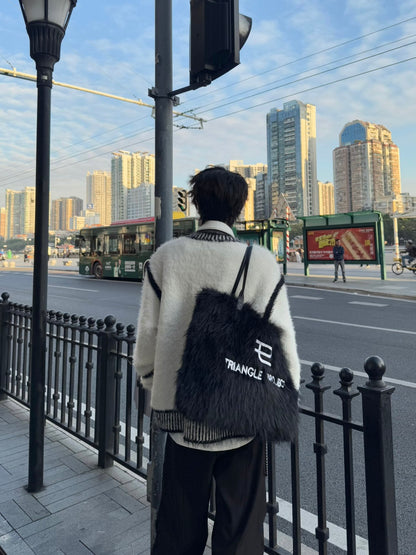 Contrast Color Design Knit Cardigan WN23147