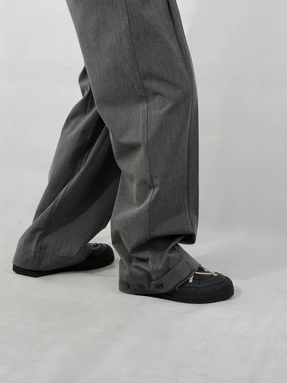 Wide Leg Duble-tuck Trousers WN6129