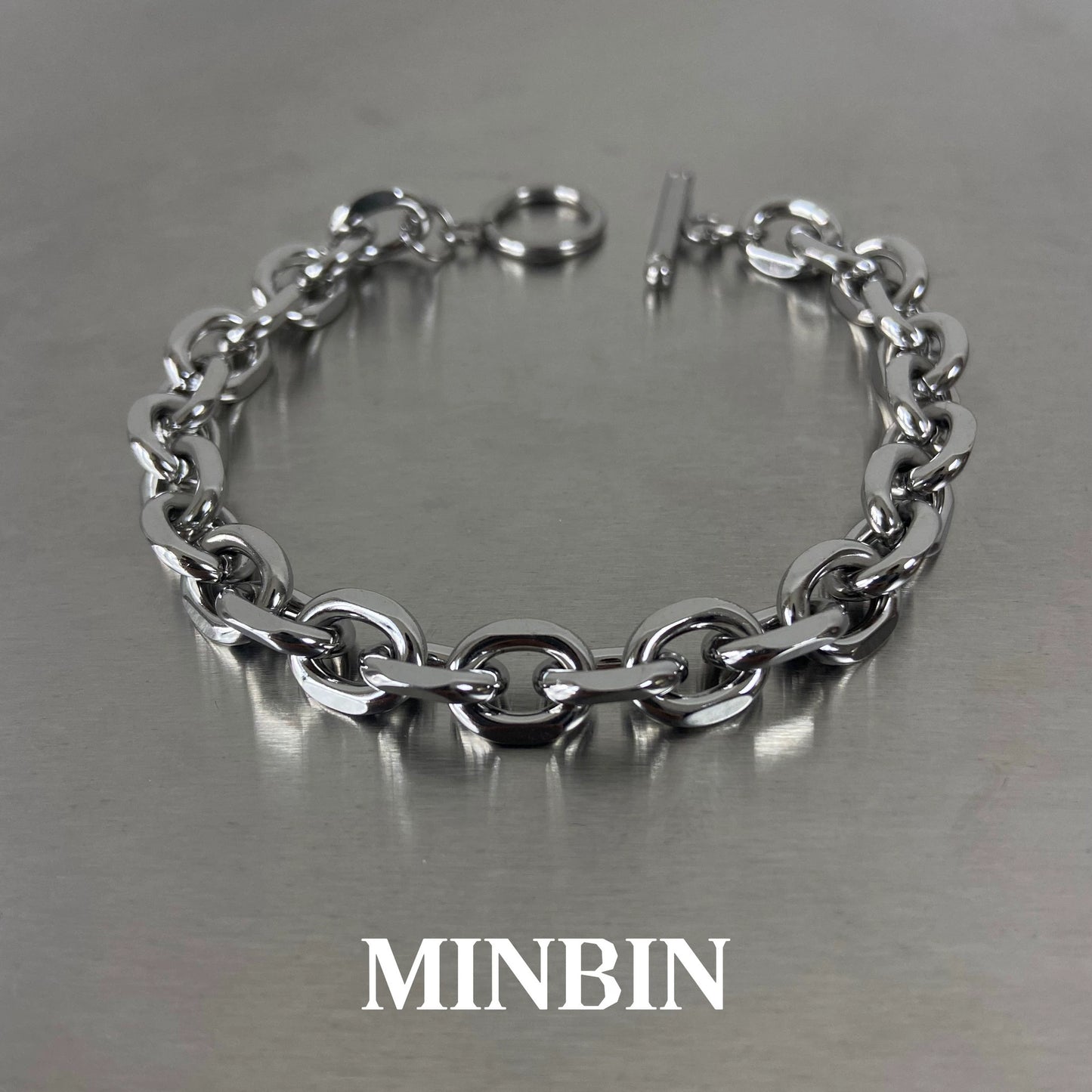 Cuban Chain Titanium Steel Bracelet WN19245