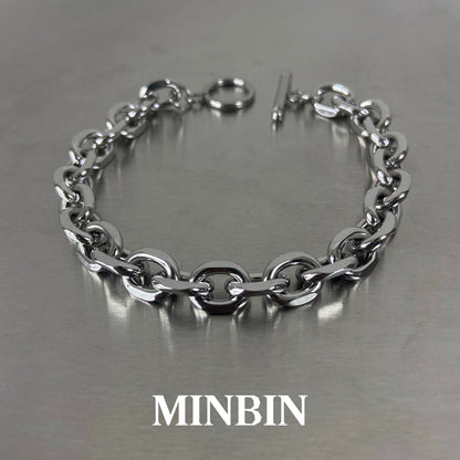 Cuban Chain Titanium Steel Bracelet WN19245