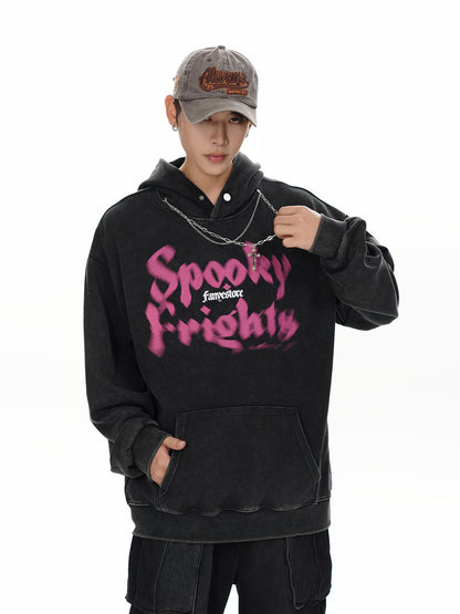 Letter Print Pullover Hoodie WN11208