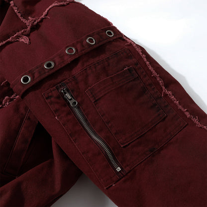 Raw Edge Heavy Wash Thick Puffer Jacket WN12696