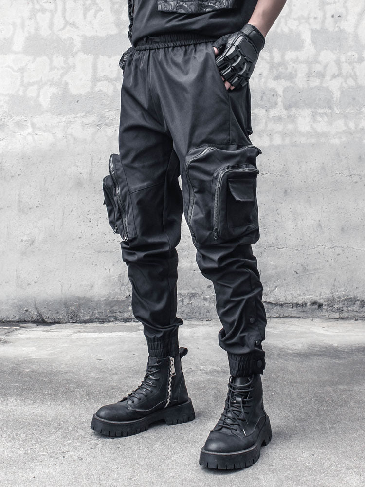 Functional Multi-Pocket Cuffed Cargo Pants WN22525