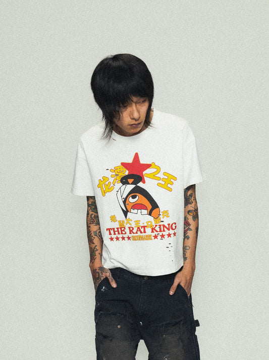 Illustration Print Short Sleeve T-Shirt WN17228