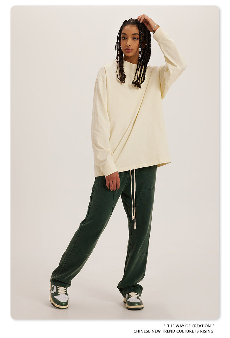 Oversize Washed Long Sleeve T-Shirt WN6052