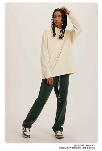 Oversize Washed Long Sleeve T-Shirt WN6052