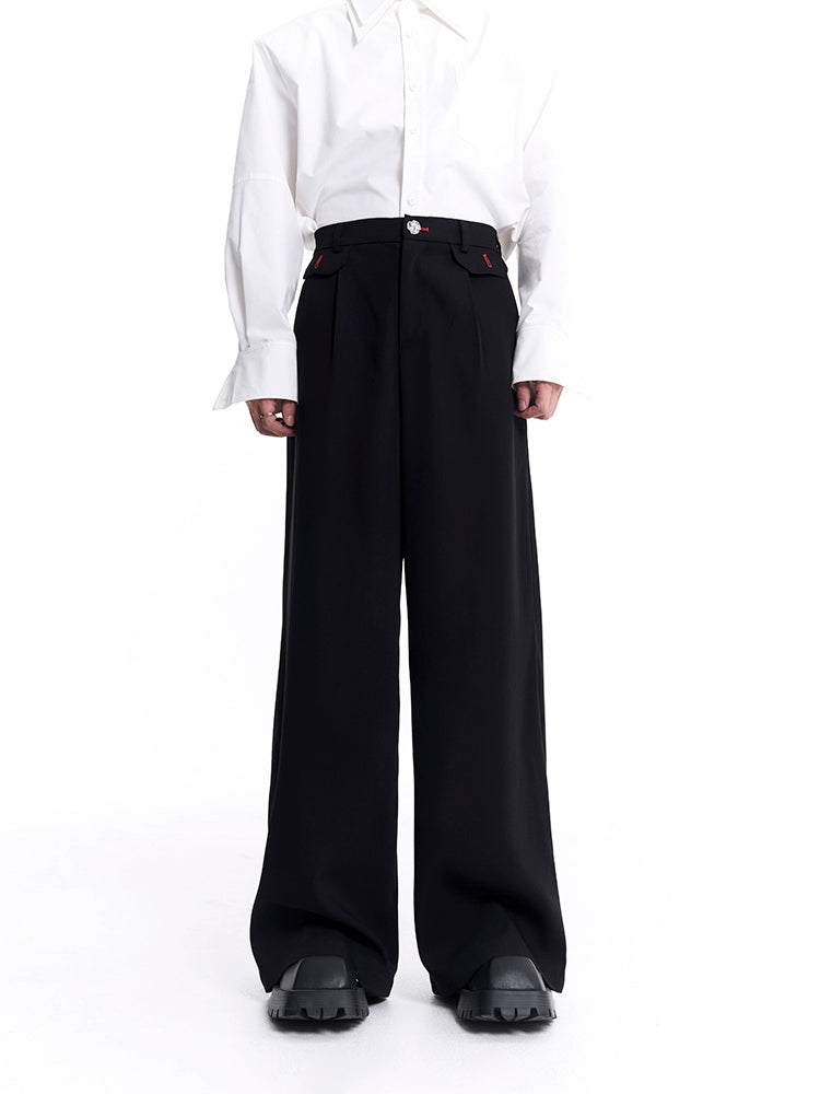 Oversize Short Tailored Jacket & Straight Wide-leg Trousers Setup WN8125