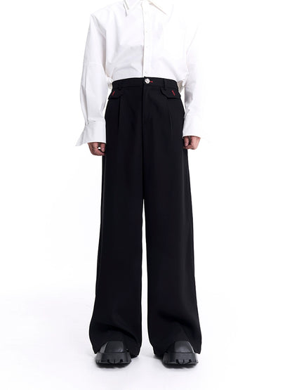 Oversize Short Tailored Jacket & Straight Wide-leg Trousers Setup WN8125