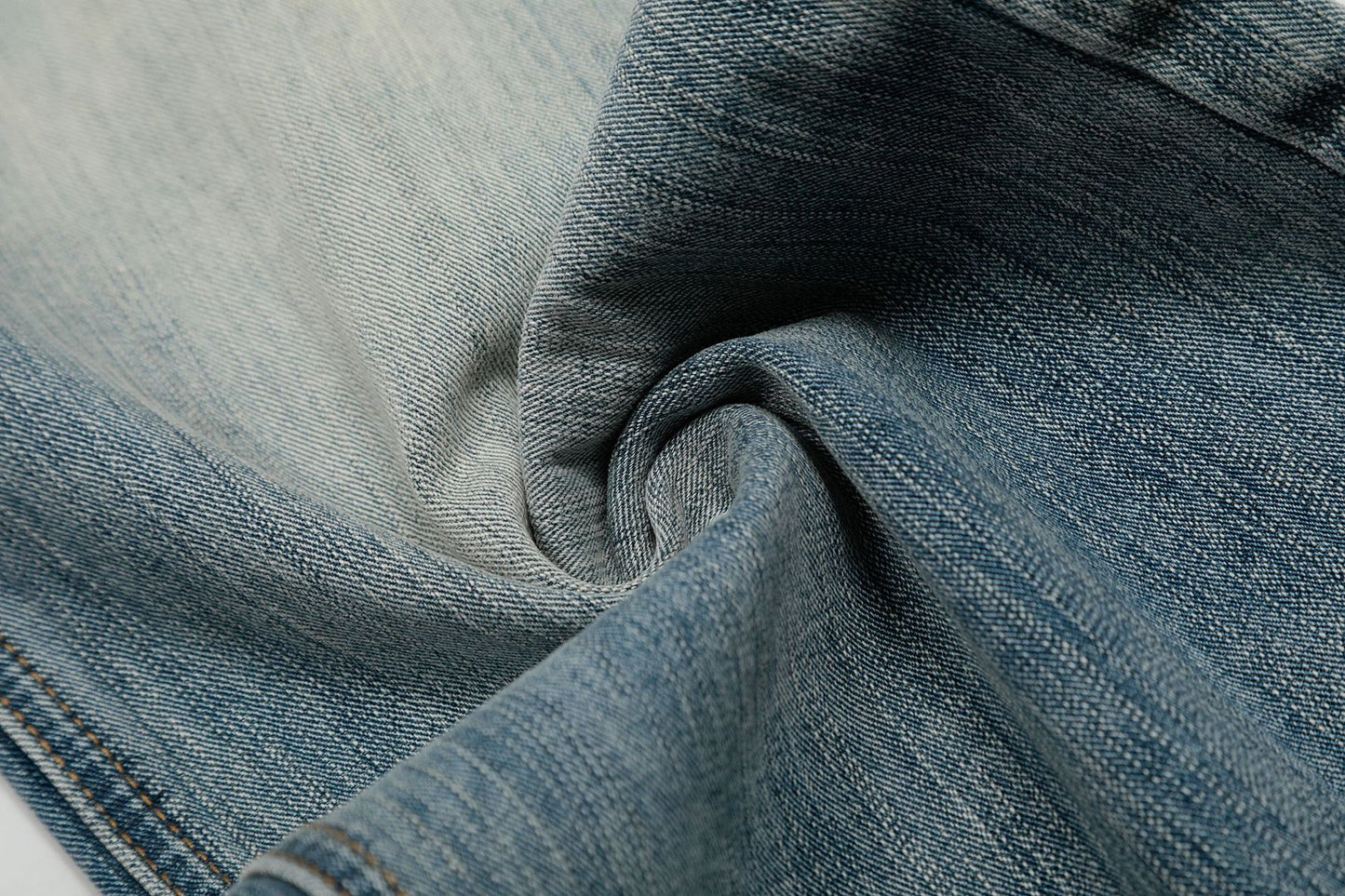 Washed Wide-Leg Straight Denim Jeans WN14056