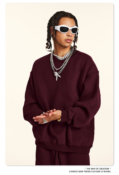 Fleece Lining Oversize Sweatshirt WN9928