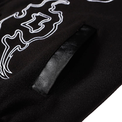 Graffiti Embroidery Baseball Jacket WN11133