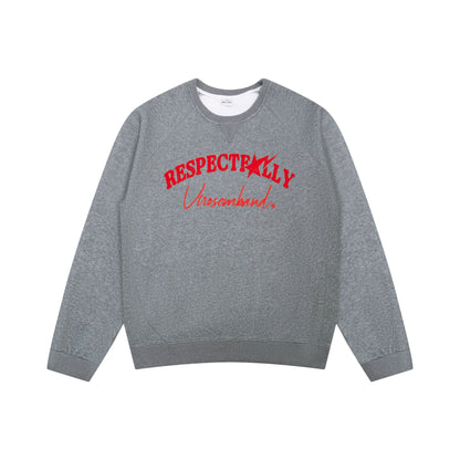 Embroidery Short Oversize Sweatshirt WN21432