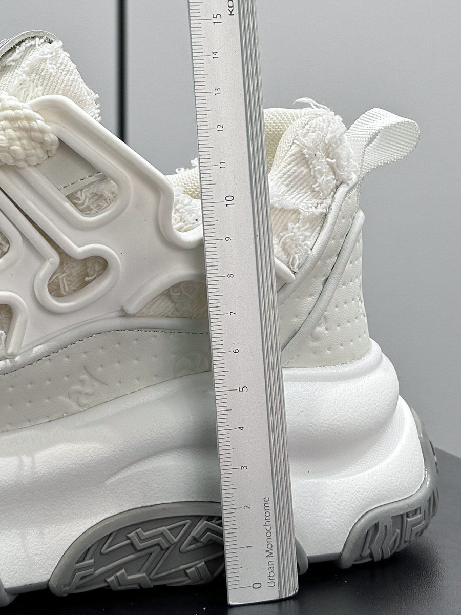 Shell Toe Rope Lace Damage Platform Sneakers WN24723