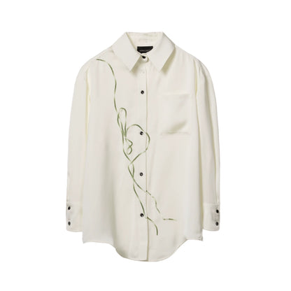 Bead Embroidery Chinese Style Long Sleeve Shirt WN18879