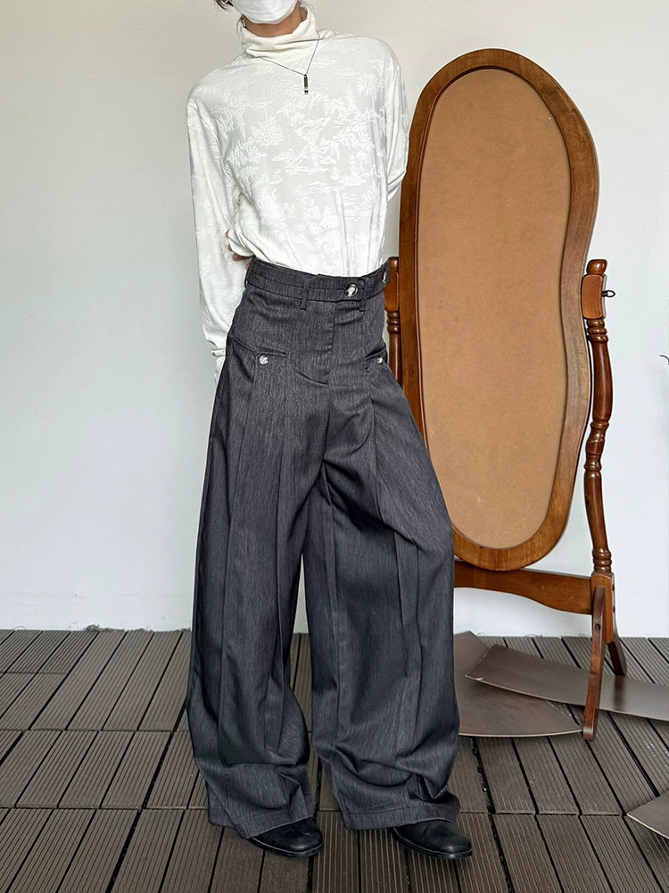 High Waist Wide Leg Trousers WN20029