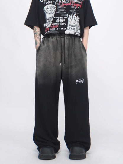 Gradient Washed Wide-Leg Sweatpants WN6553