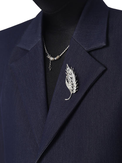 Short Tailored Jacket & Wide-Leg Straight Trousers Setup WN23756