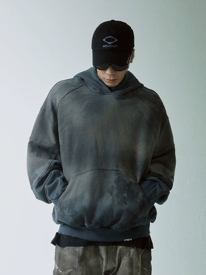 Handmade Gradient Spray-Dyed Oversize Hoodie WN12160