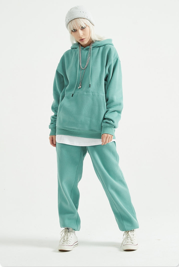 Fleece Linning Oversize Hoodie & Fleece Linning Sweatpants WN9945-K2