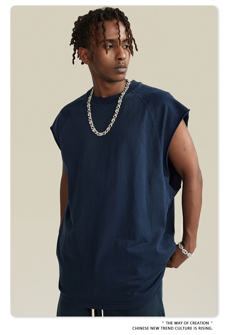 Washed Oversize Tank Top T-shirt WN6447