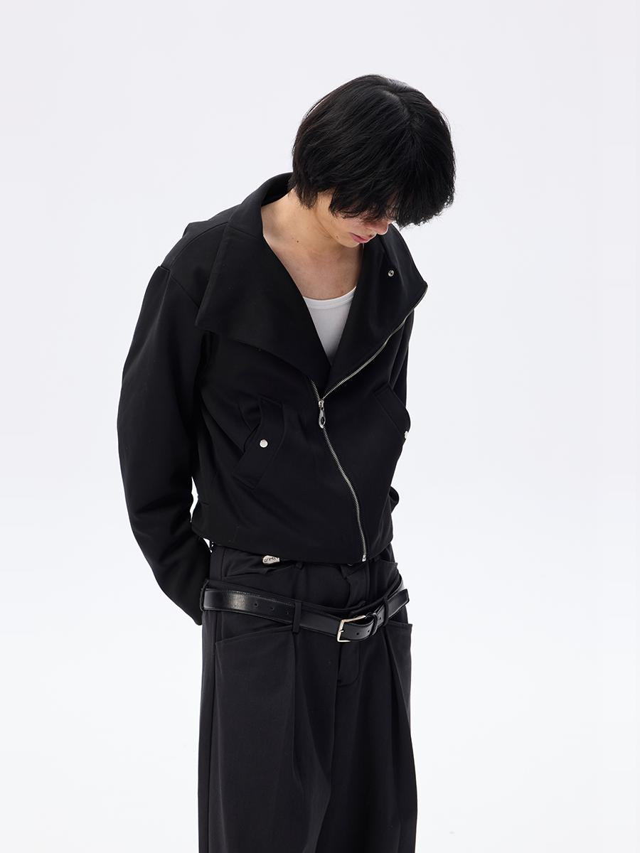 Fake Layered Detachable Hooded Short Padded Jacket WN26698
