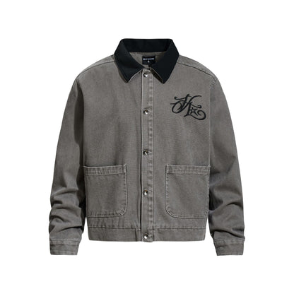 Canvas Embroidery Jacket WN25960