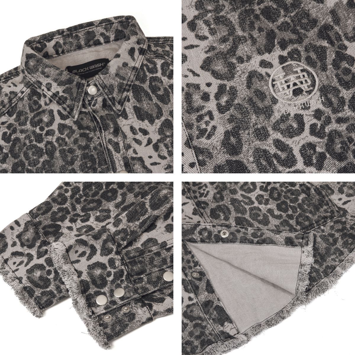 LEOPARDLE Camiseta de manga larga Fuzzy Wn11497