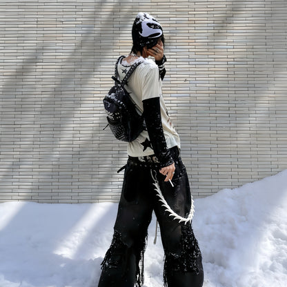 Spiked Bone Pants Chain WN27385
